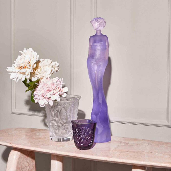 Mures Vase Small Clear lalique mures vase small clear