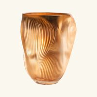 Alize Vase Large Gold lalique alize vase large gold