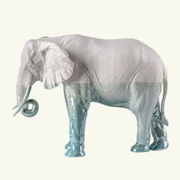 Elephant Underwater Sculpture Medium White lladro elephant underwater sculpture medium white