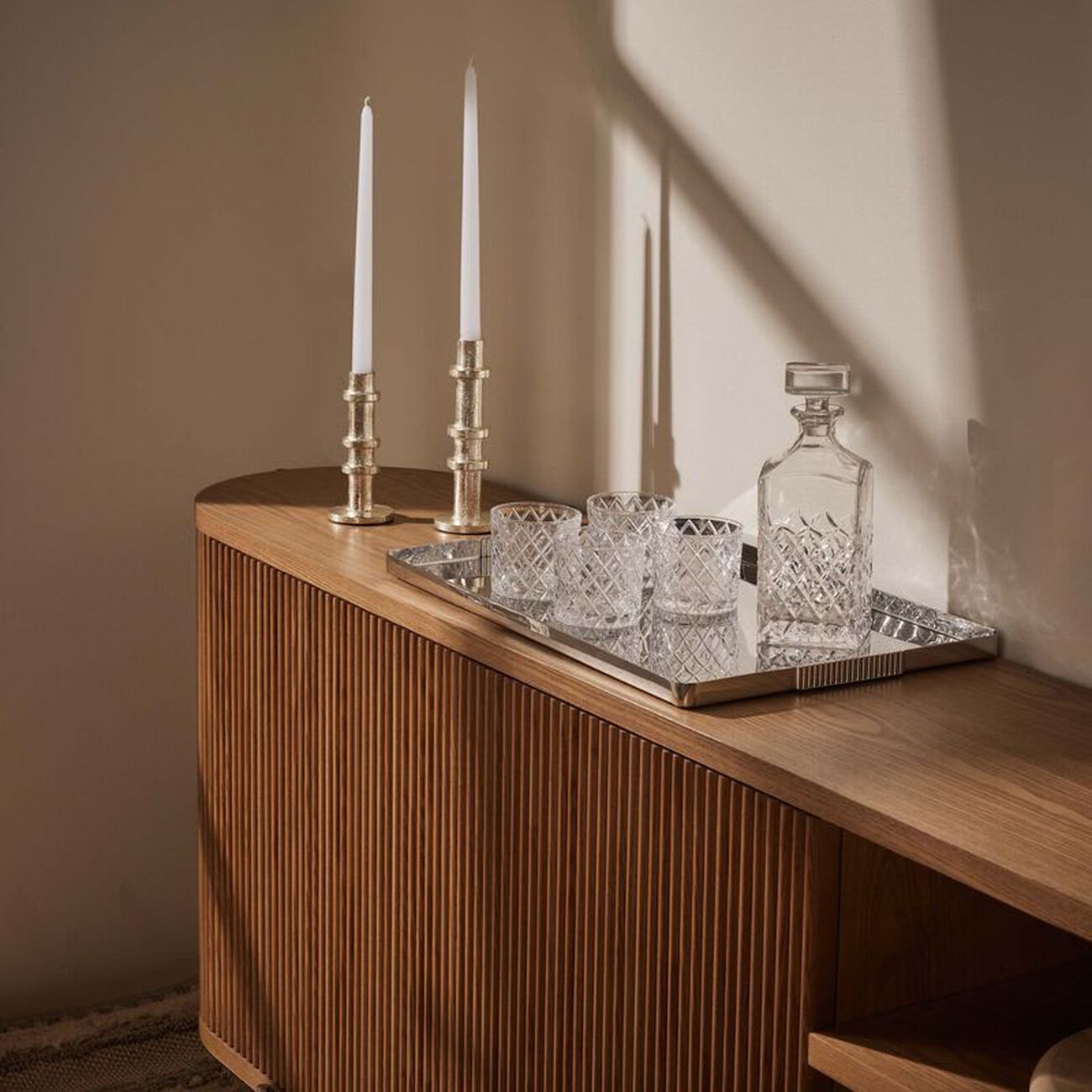 رالف لورين هوم صينية التقديم ثورب مستطيلة كبيرة من الستانلس ستيل