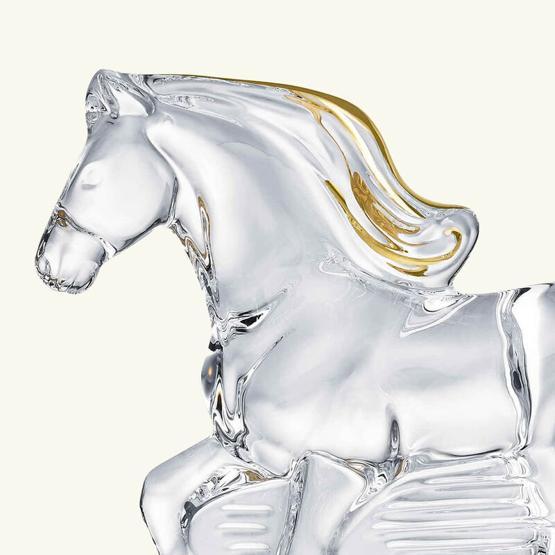 baccarat zodiaque horse 2026 figurine mini gold