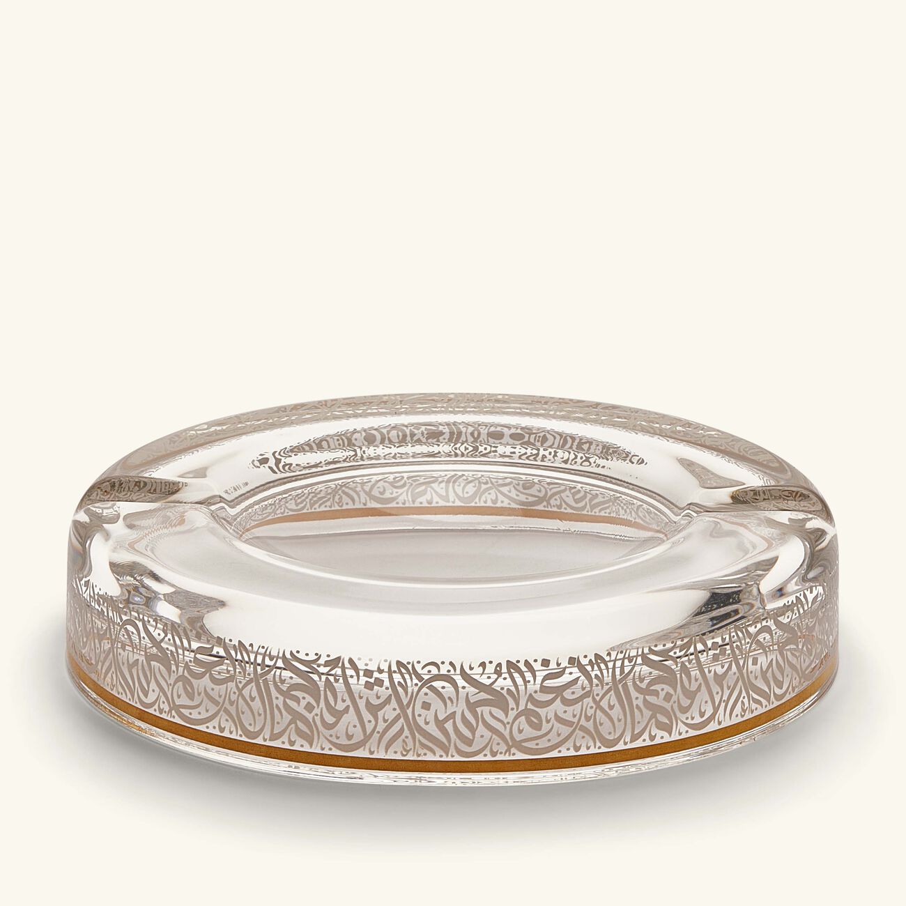 دملاج منفضة نغم دائرية صغيرة باللون الذهبي