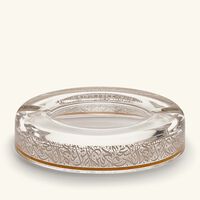 دملاج منفضة نغم دائرية صغيرة باللون الذهبي