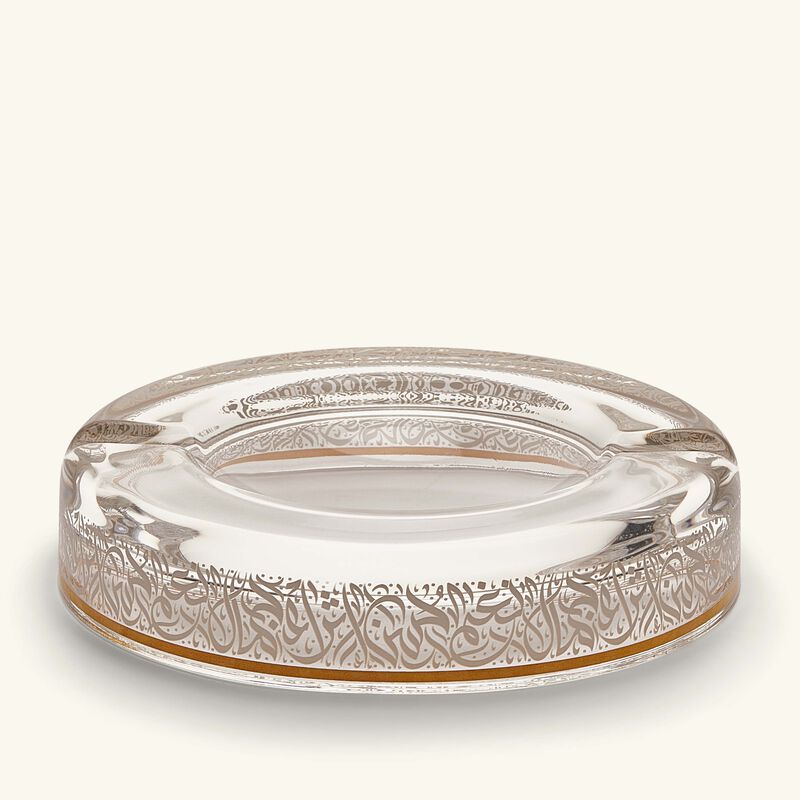 دملاج منفضة نغم دائرية صغيرة باللون الذهبي