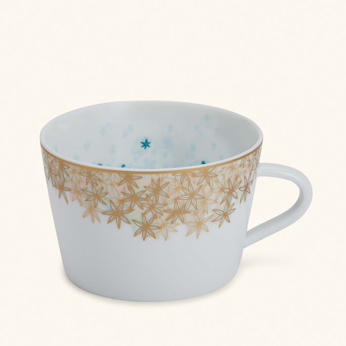 bernardaud feerie michael cailloux tea cup   saucer blue