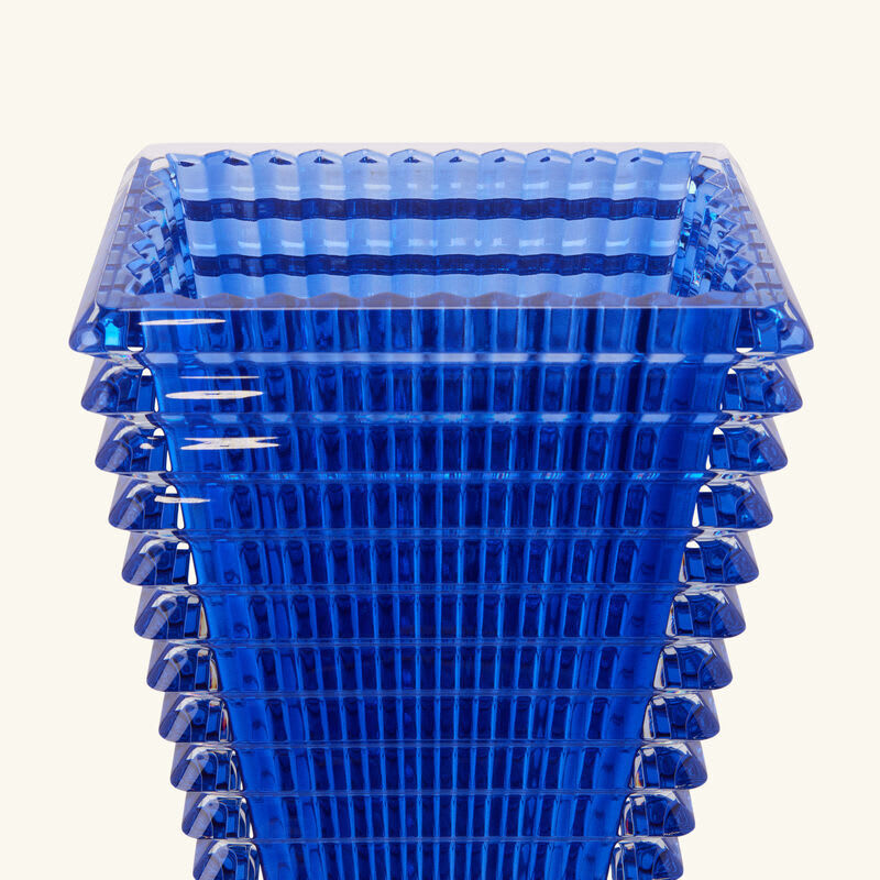 باكارا مزهرية آي مستطيلة متوسطة زرقاء