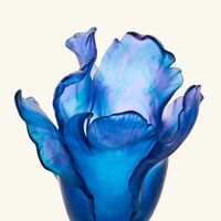 Tulip Vase Medium Blue daum tulip vase medium blue