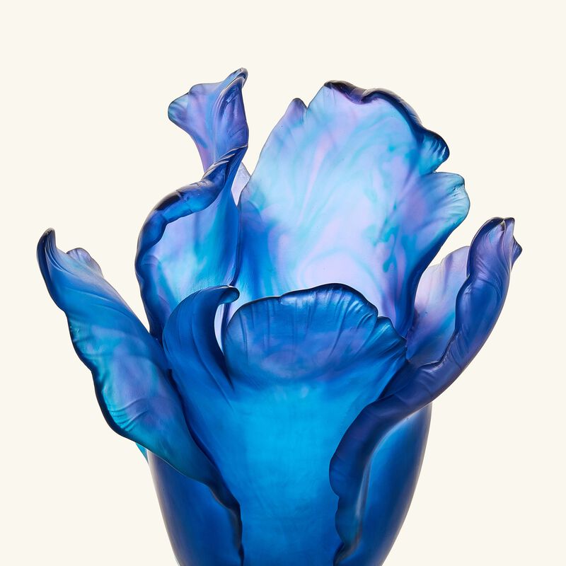 Tulip Vase Medium Blue daum tulip vase medium blue
