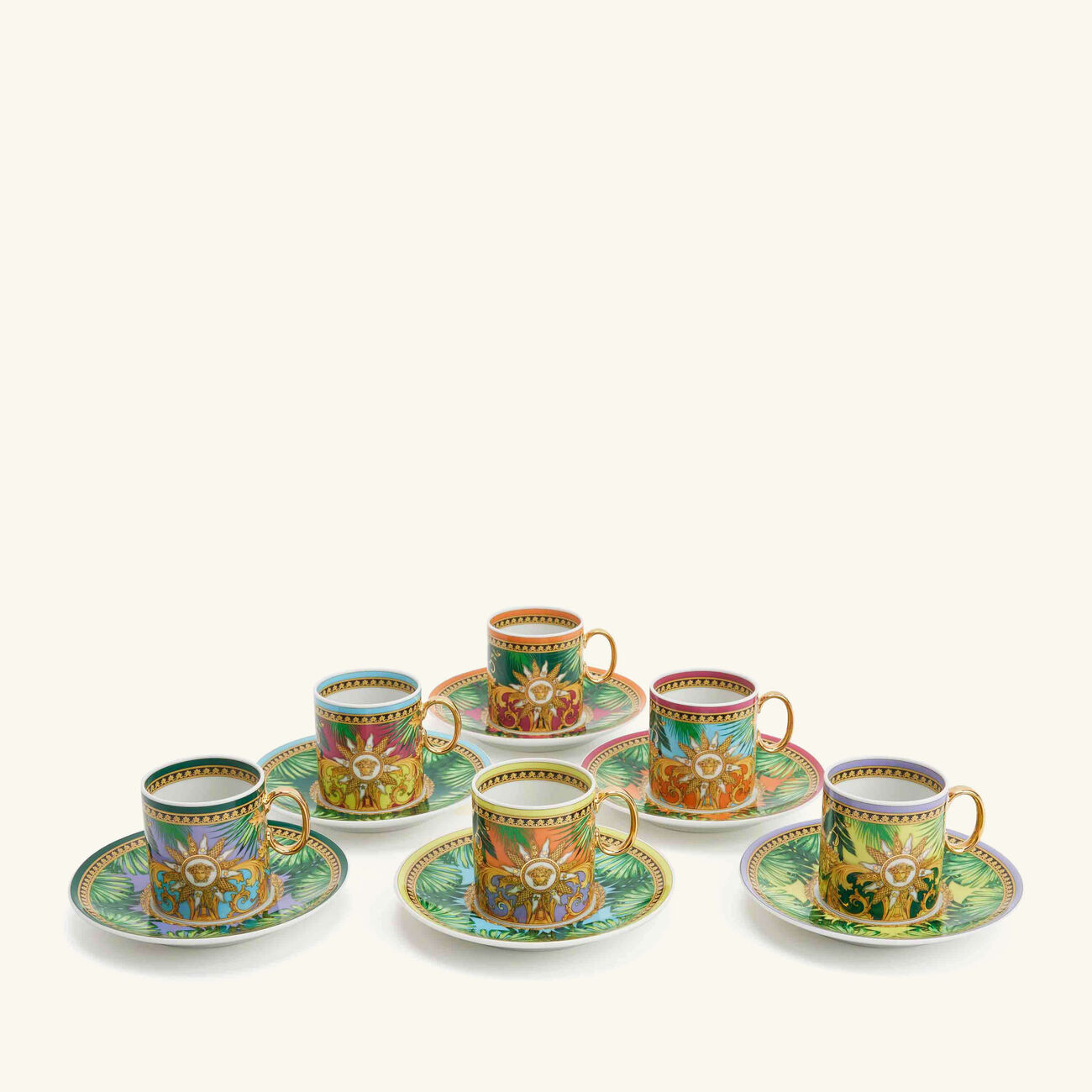 Jungle Animalier Coffee Cup Pattern Set Of 6 versace jungle animalier coffee cup pattern set of 6