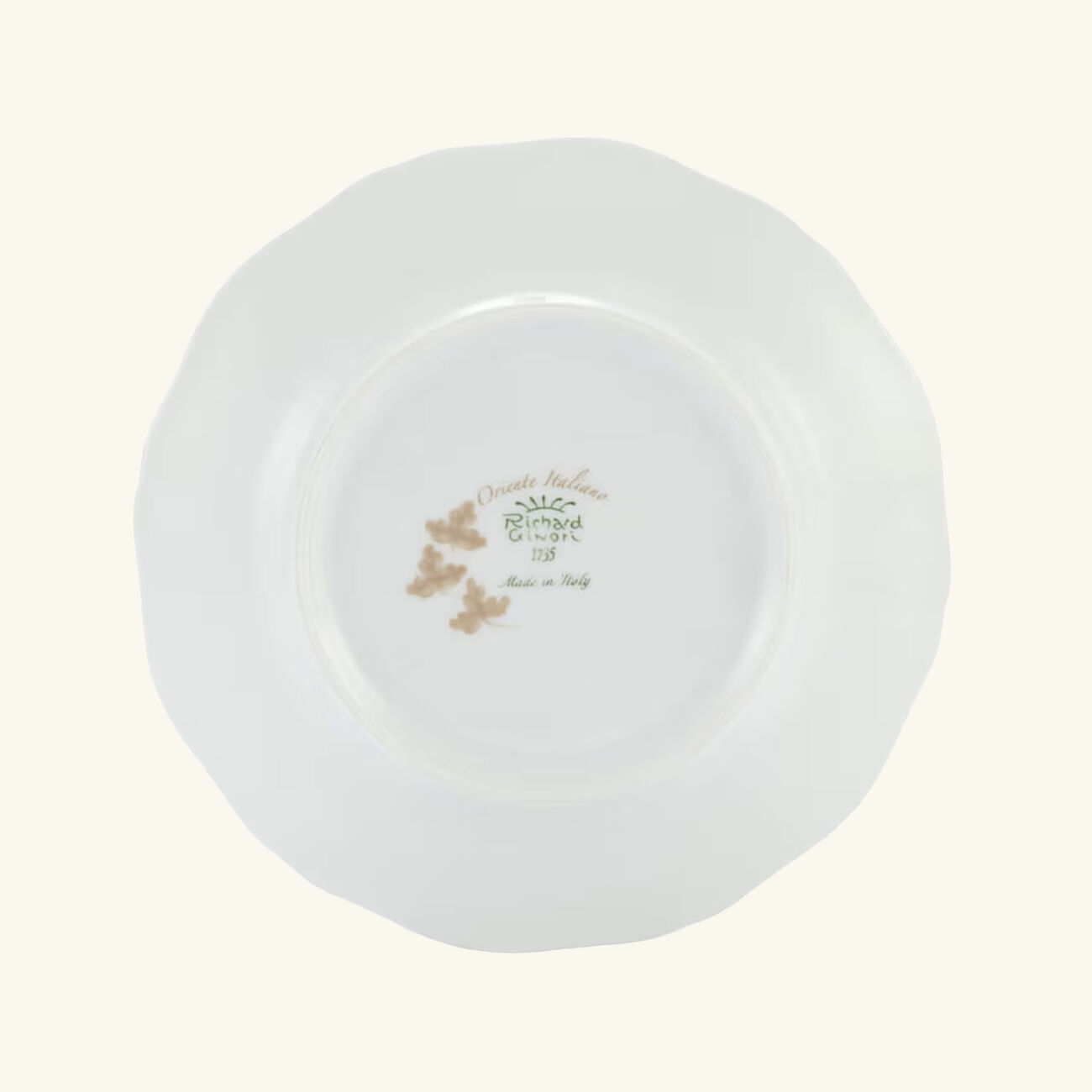 Oriente Italiano Mergina Bread Plate Round Beige 17cm ginori 1763 oriente italiano mergina bread plate round beige 17cm