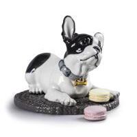 French Bulldog With Macarons, small