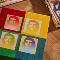 إيلي بلو صندوق حفظ السيجار تشي بوب آرت متعدد الألوان