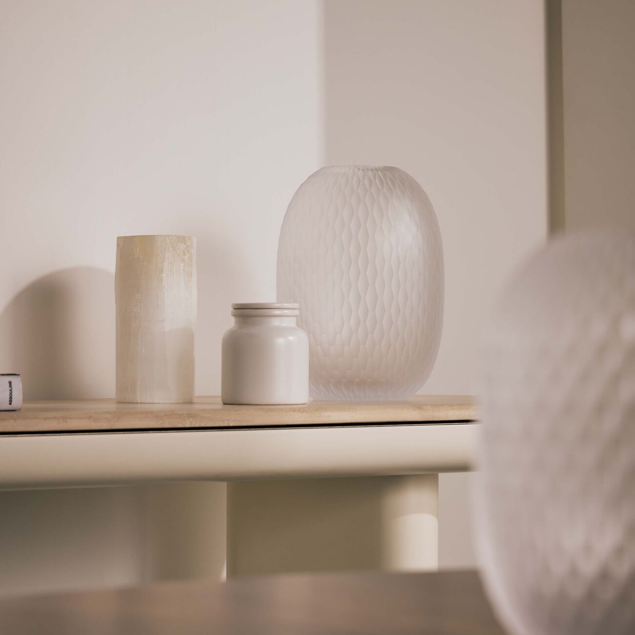 روكل مزهرية ميتامورفوسيس مستديرة كبيرة من الكريستال الشفاف