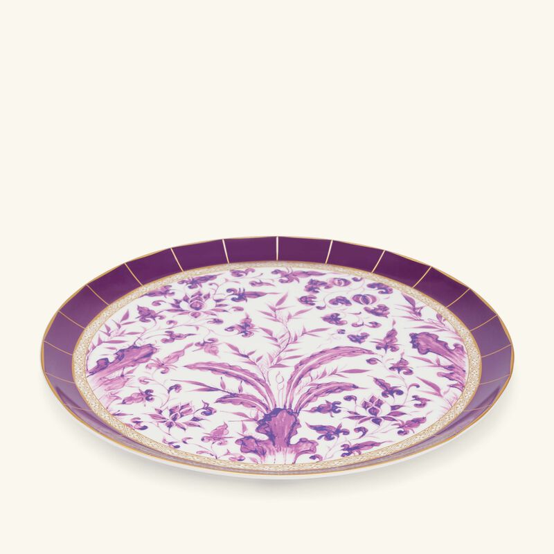 Prunus Serving Platter Round Purple bernardaud prunus serving platter round purple