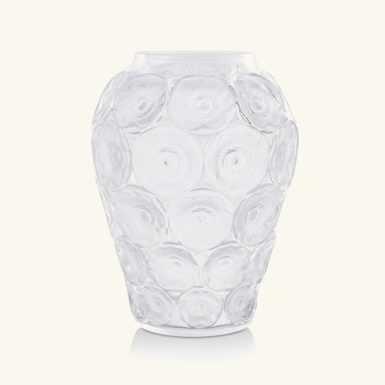 Anmones Vase Medium Clear lalique anmones vase medium clear
