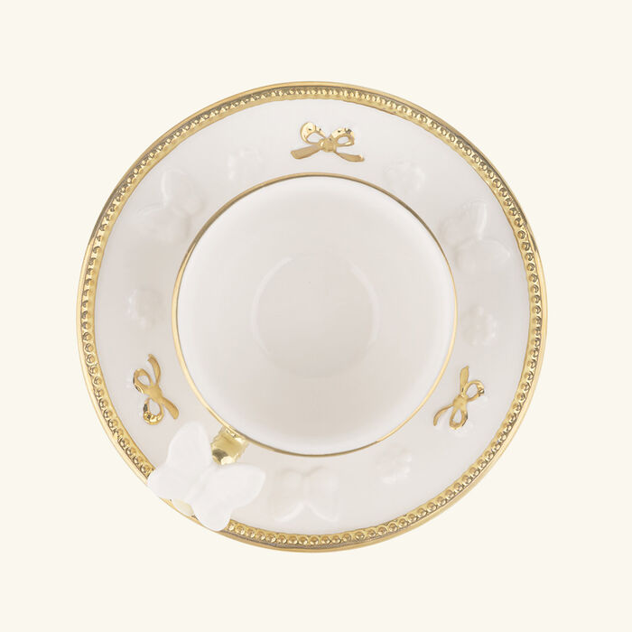 villari butterfly coffee cup   saucer white