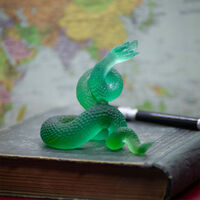 Serpent Horoscope Snake Figurine Green daum serpent horoscope snake figurine green