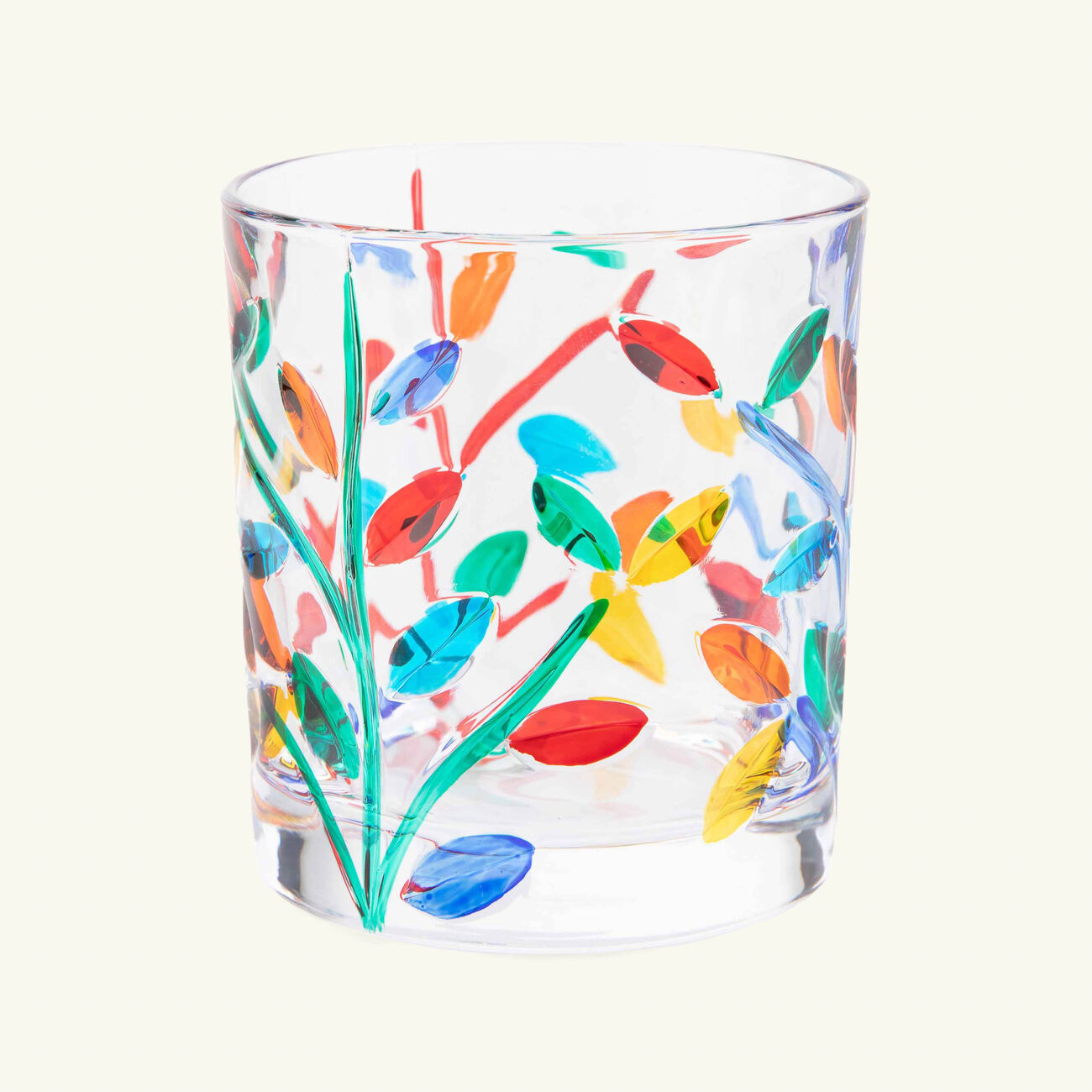 Painted Drinking Glass les ottomans painted drinking glass