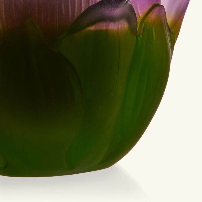 daum jardin de lotus candle holder