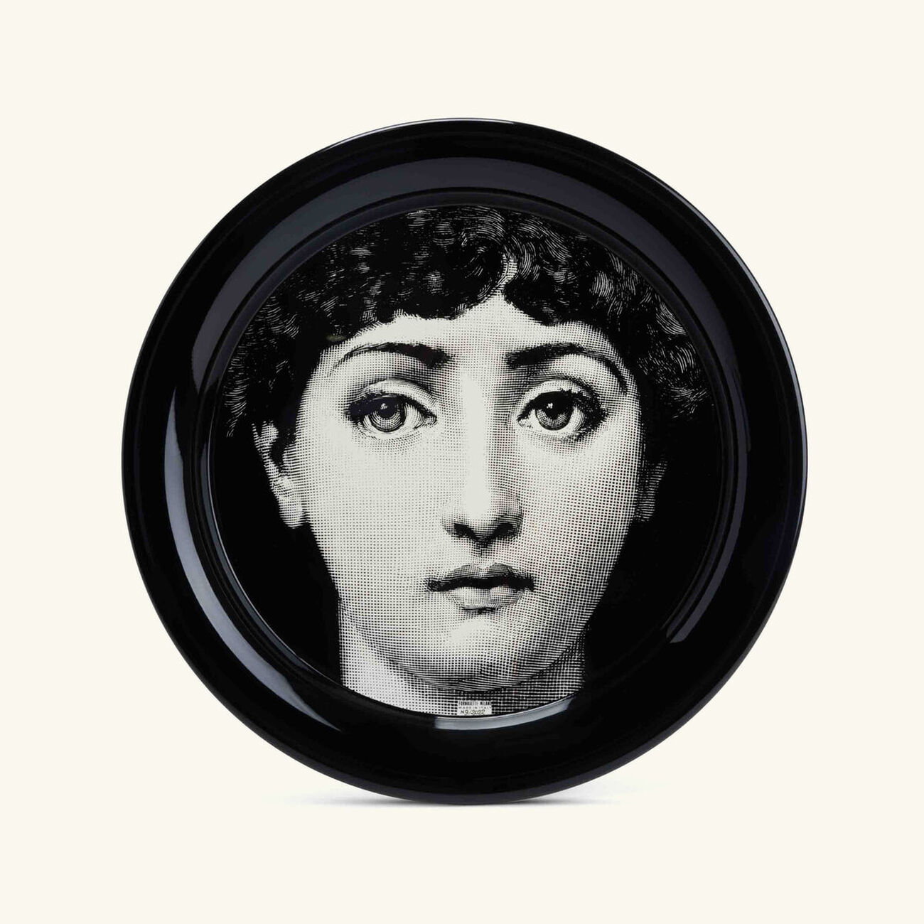 fornasetti tema e variazioni no 1 tray round large grey limited edition