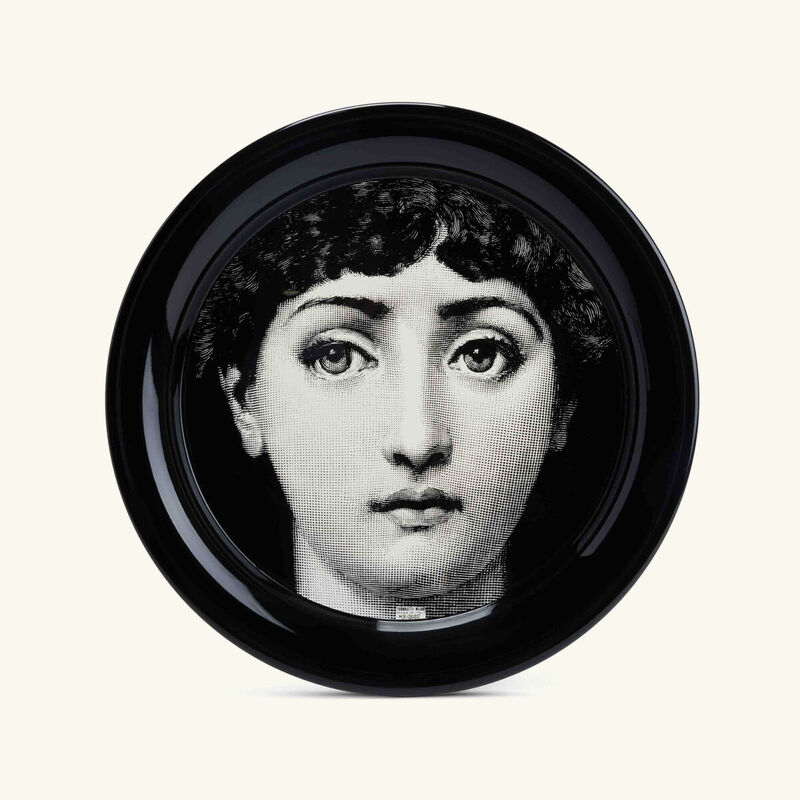 fornasetti tema e variazioni no 1 tray round large grey limited edition