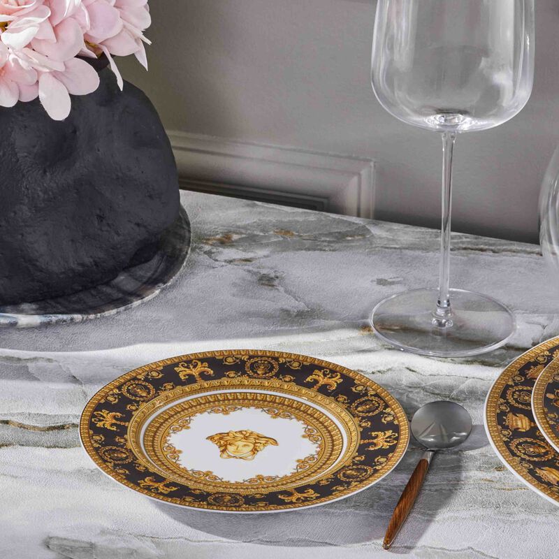 I Love Baroque Nero Bread & Butter Plate Round Black 27cm versace i love baroque nero bread butter plate round black 27cm