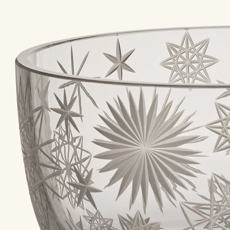 روكل وعاء كراكاتيت من الكريستال الشفاف   39 سم