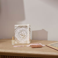 light of sakina fajr rose quartz misbaha   fragrance set