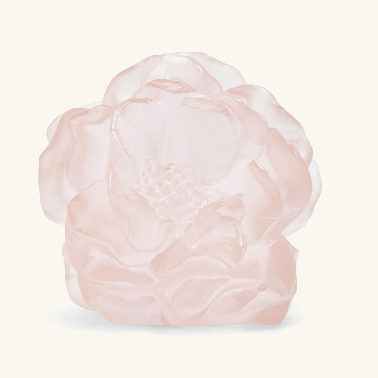 دوم منحوتة كاميليا فلاور صغيرة جدًا وردية