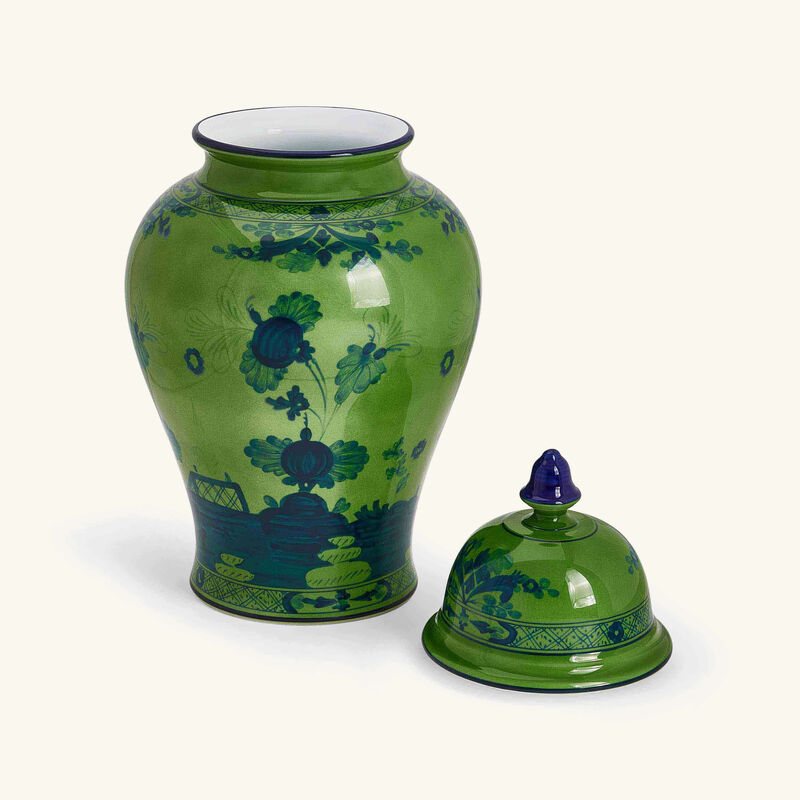 ginori 1735 potiche oriente italiano malachite vase