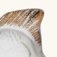 Fish Figurine Mini Clear & Gold lalique fish figurine mini clear gold