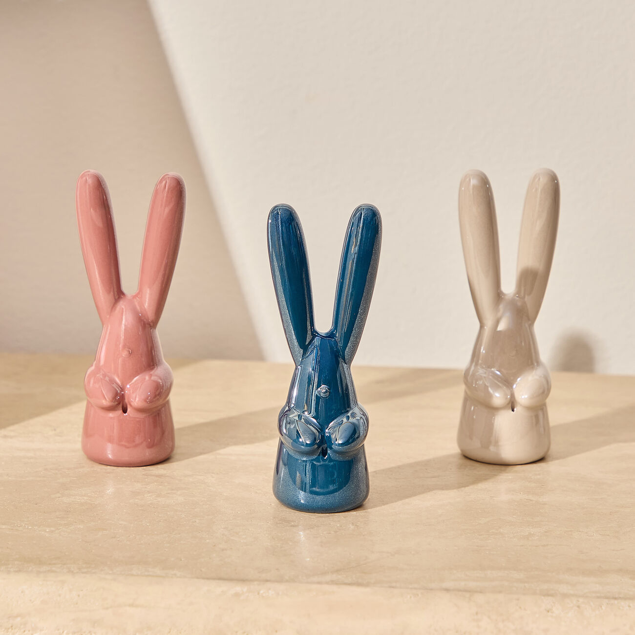 Bunny Sculpture Small Blue lladro bunny sculpture small blue