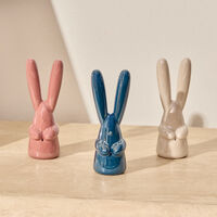 Bunny Sculpture Small Blue lladro bunny sculpture small blue