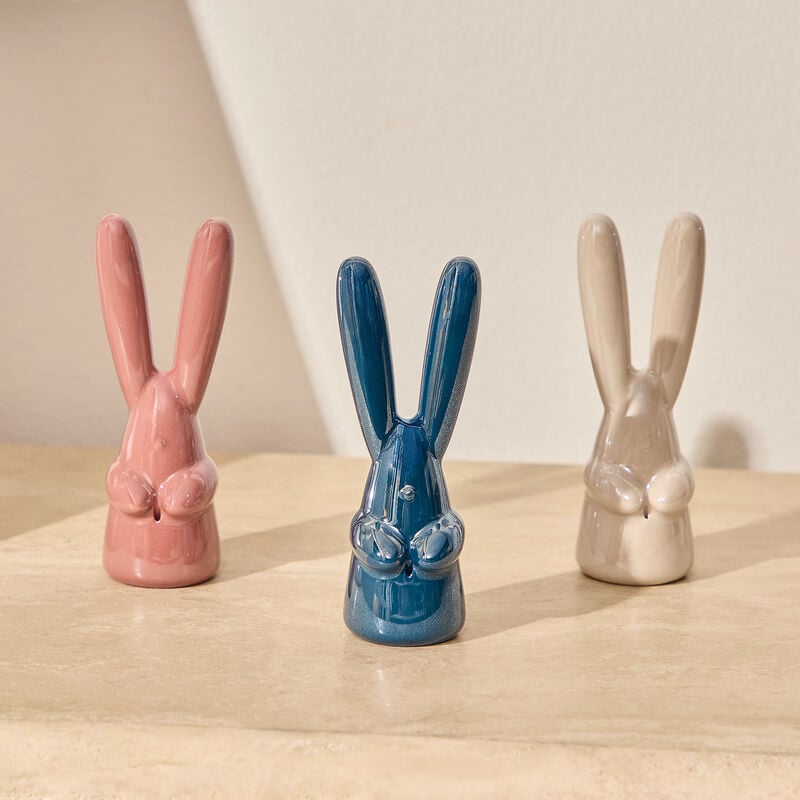 Bunny Sculpture Small Blue lladro bunny sculpture small blue