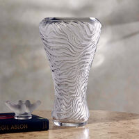 Zebra Vase Large Clear Limited Edition lalique zebra vase large clear limited edition