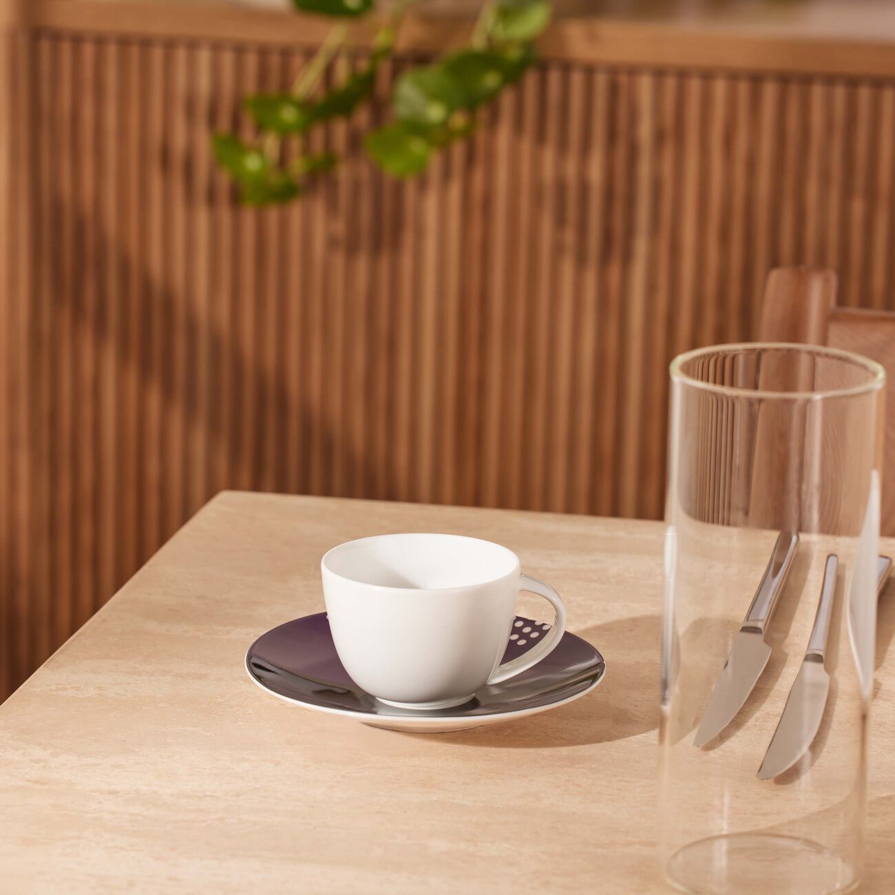 Oscar Coffee Cup & Saucer Black bernardaud oscar coffee cup saucer black