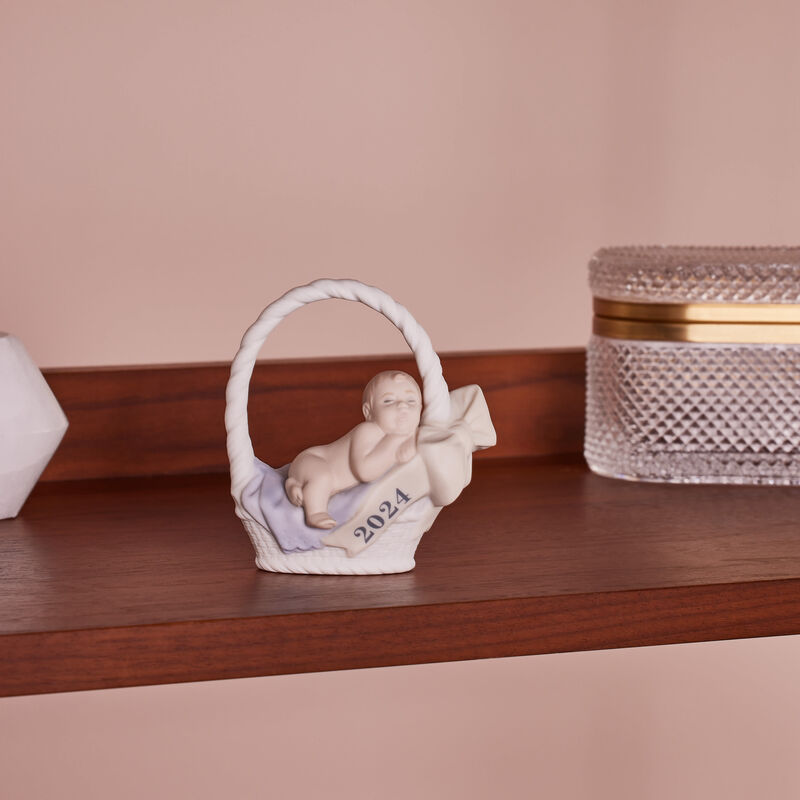 Born in 2024 Boy Figurine Small White lladro born in 2024 boy figurine small white