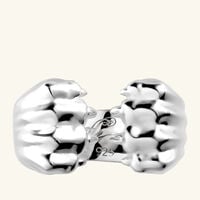 Patte de Lion Open Ring Sterling Silver Size 53 christofle patte de lion open ring sterling silver size 53