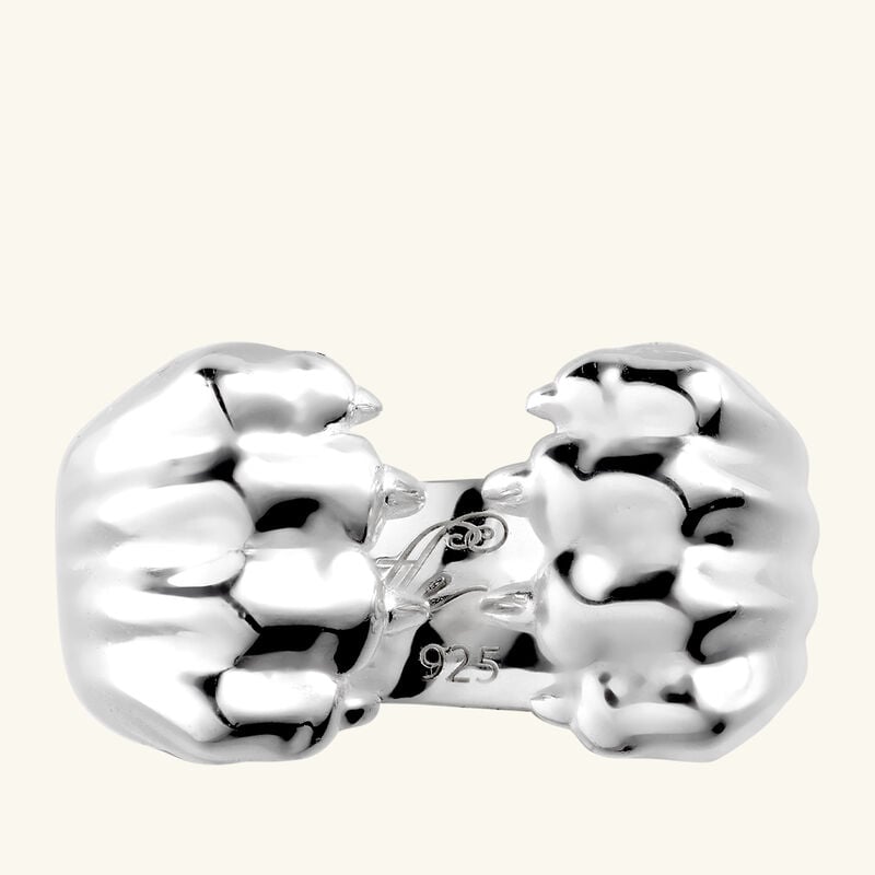 Patte de Lion Open Ring Sterling Silver Size 53 christofle patte de lion open ring sterling silver size 53