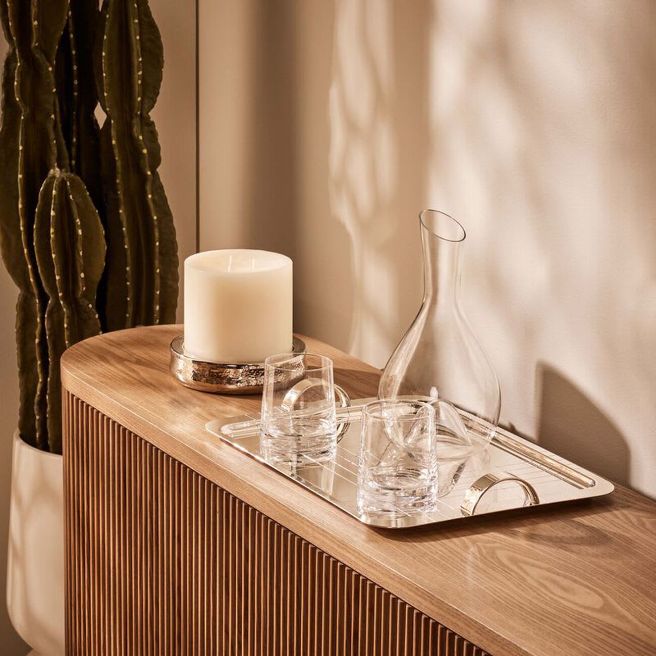 christofle graphik serving tray rectangular large silver plated