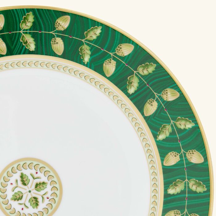 bernardaud constance malachite salad plate round green 21cm