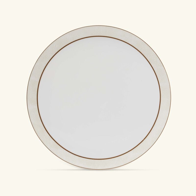 Sauvage Blanc Serving Platter Round Gold 32cm bernardaud sauvage blanc serving platter round gold 32cm