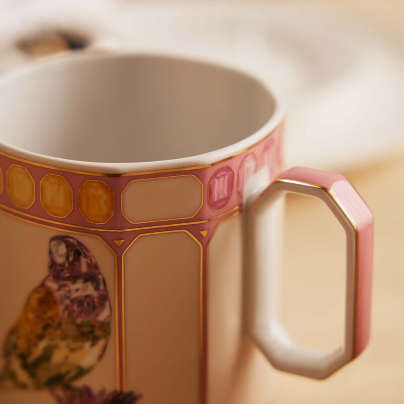 Idyllia Mug Finch Pink rosenthal idyllia mug finch pink