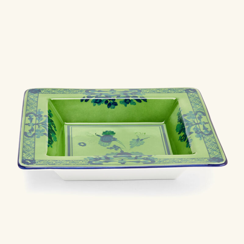 Oriente Italiano Malachite Trinket Tray Square Small Green ginori 1735 oriente italiano malachite trinket tray square small green