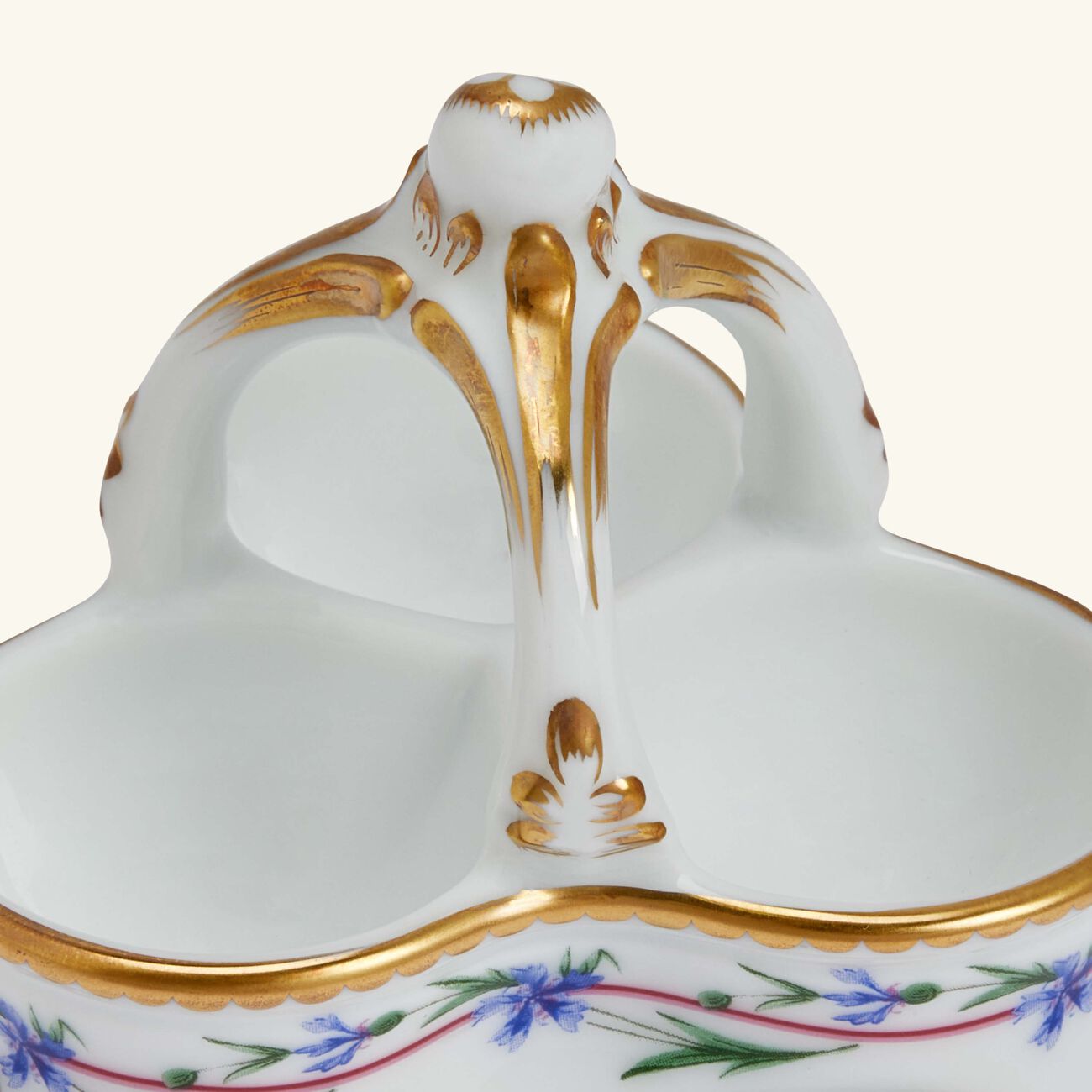 bernardaud le gobelet du roy salt   pepper shakers white