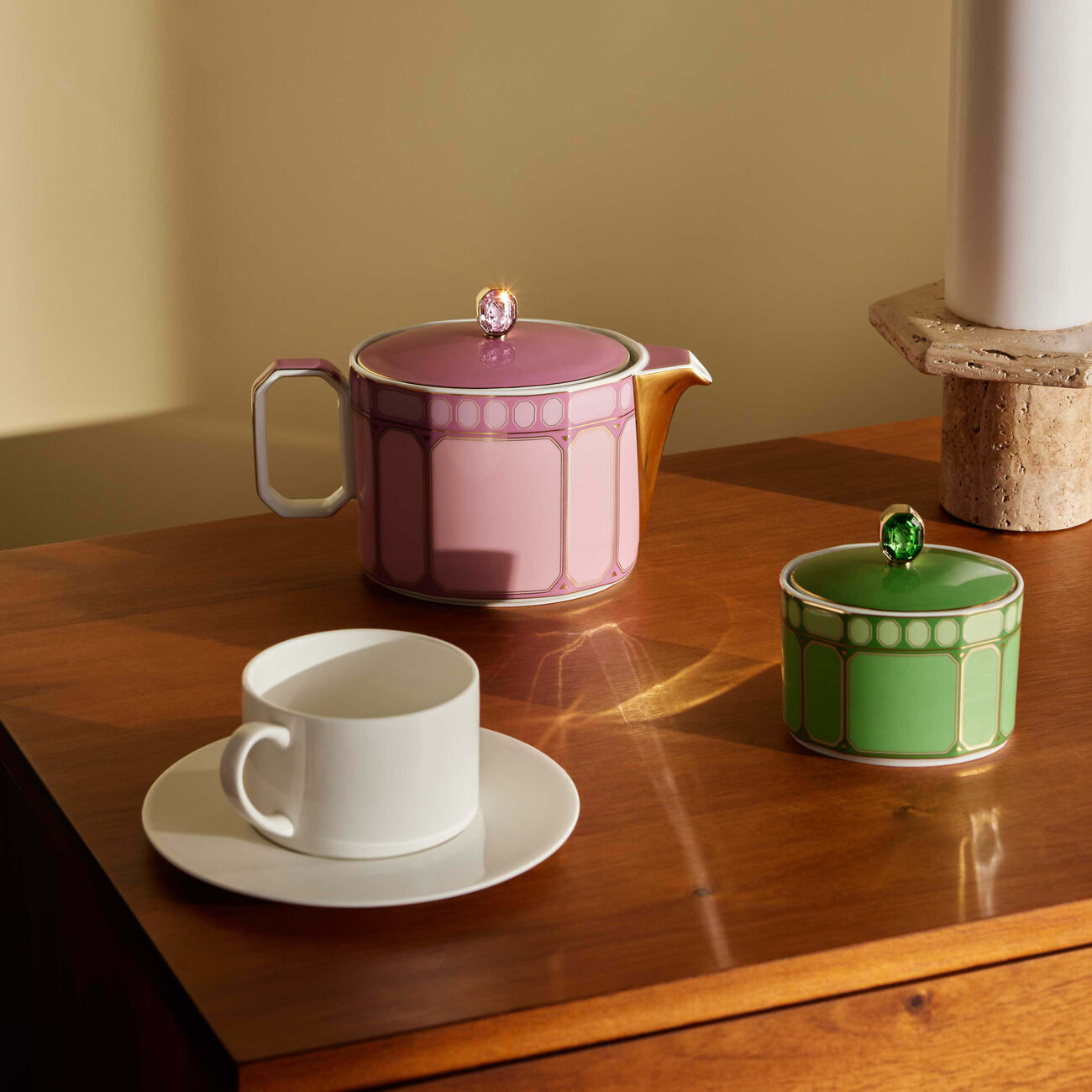 rosenthal signum rose tea pot pink