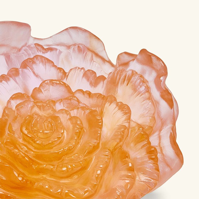 Rose Royale Flower Figurine Small Orange daum rose royale flower figurine small orange