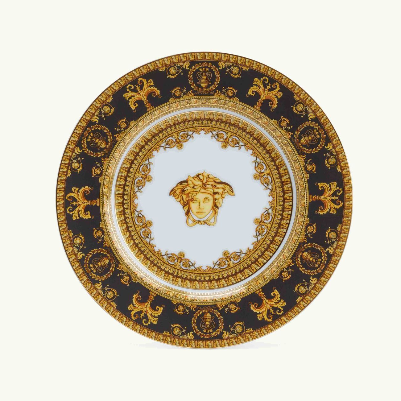 I Love Baroque Nero Bread & Butter Plate Round Black 27cm versace i love baroque nero bread butter plate round black 27cm