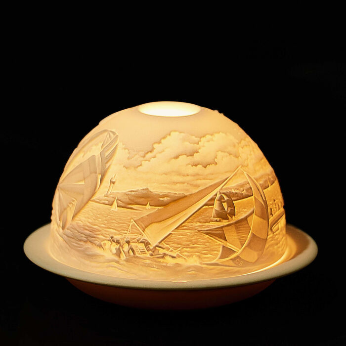 bernardaud sailboats lithophanie