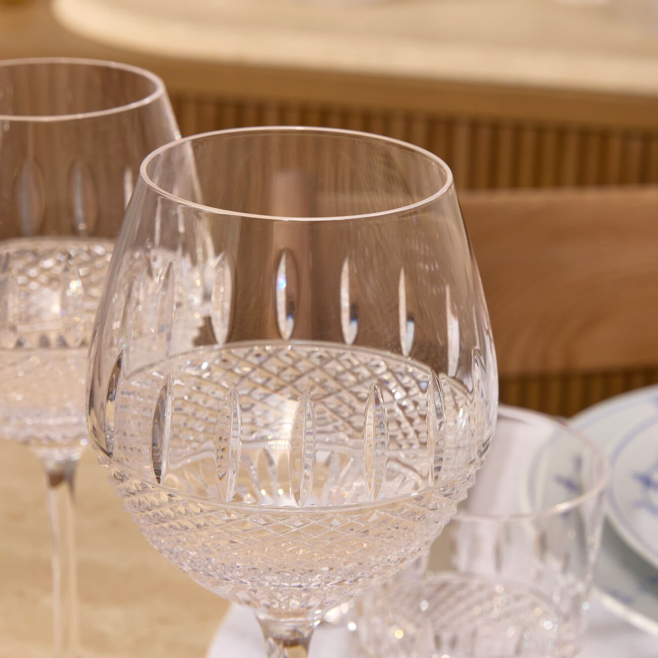 waterford mastercraft irish lace wine glasses set of 2